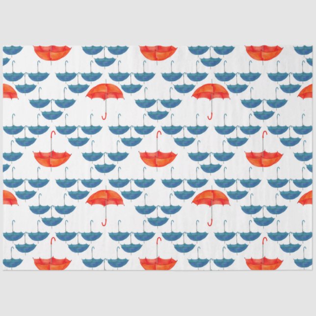 Design der Regenschirme 3 Seidenpapier (Vorderseite)