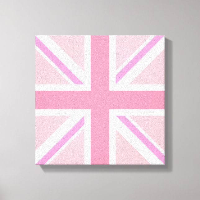 Design der rosa Buchse/Flag-Platine Leinwanddruck (Vorderseite)