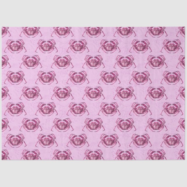 Design der rosa und blauen Wassermotorenreihe 2 Seidenpapier (Vorderseite)