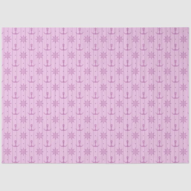 Design der rosa und blauen Wassermotorenreihe 4 Seidenpapier (Vorderseite)
