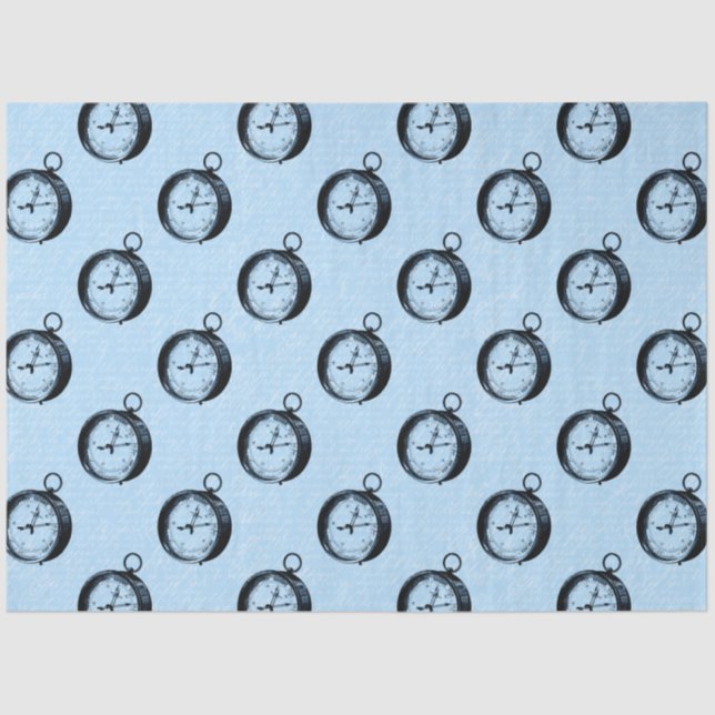 Design der rosa und blauen Wassermotorenreihe 5 Seidenpapier (Vorderseite)