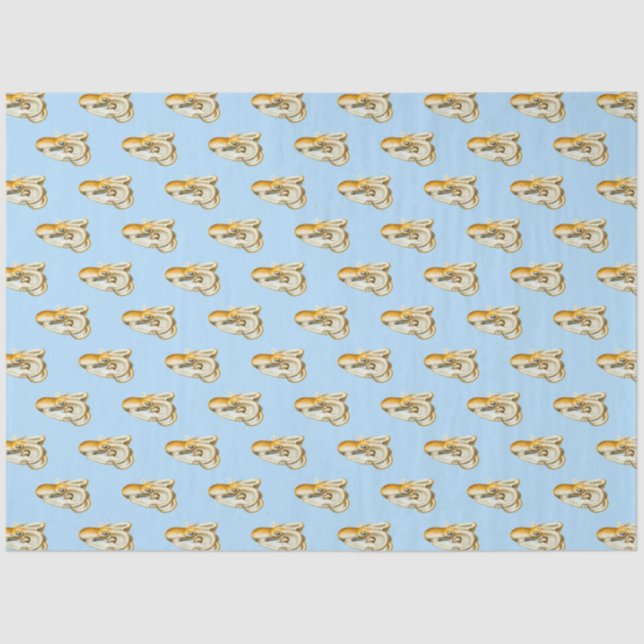 Design der rosa und blauen Wassermotorenreihe 8 Seidenpapier (Vorderseite)