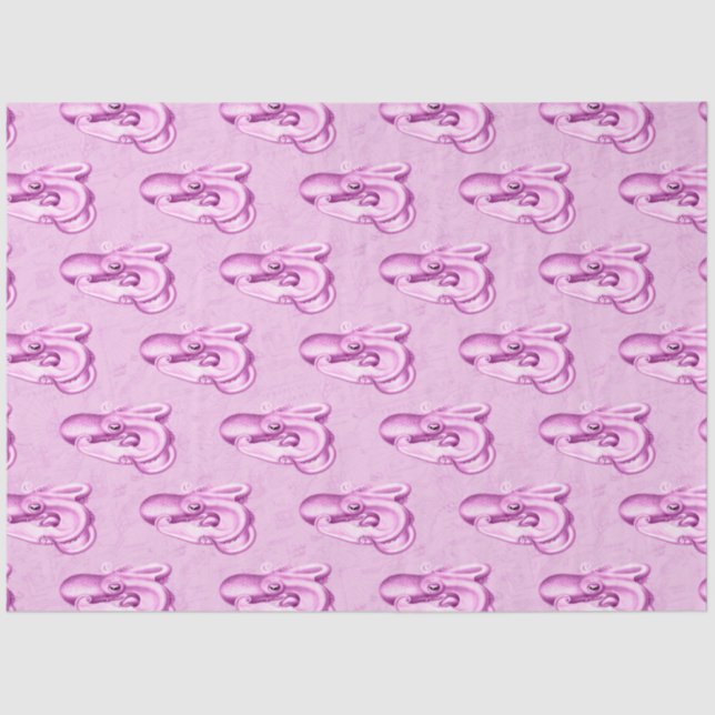 Design der rosa und blauen Wassermotorenreihe 9 Seidenpapier (Vorderseite)