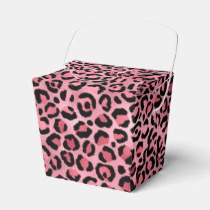 Design der rosa und goldenen Leopard-Serie 2 Geschenkschachtel