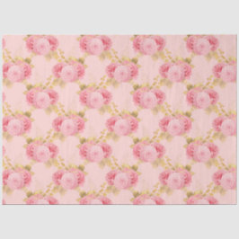 Design der rosa und goldenen Reihe 4 Seidenpapier