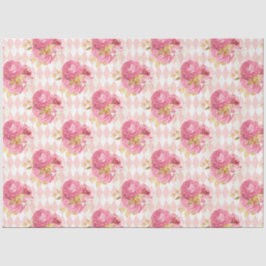 Design der rosa und goldenen Reihe 6 Seidenpapier