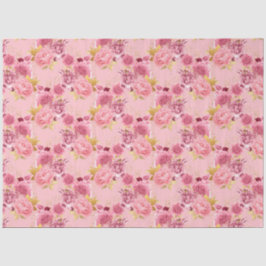 Design der rosa und goldenen Serie 18 Seidenpapier