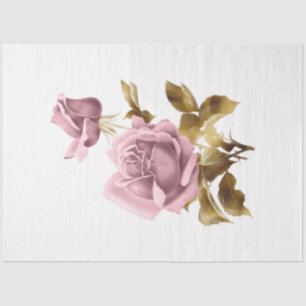 Design der rosa und goldenen Steampunk-Serie 10 Seidenpapier