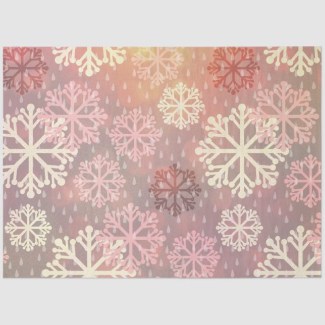 Design der rosa Winter Grunge Serie 3 Seidenpapier (Vorderseite)