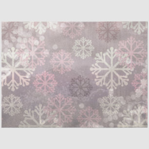 Design der rosa Winter Grunge-Serie 7 Seidenpapier