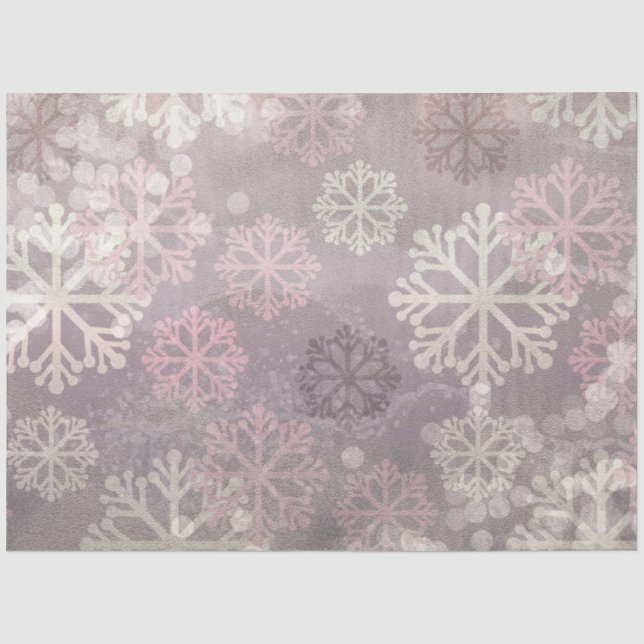Design der rosa Winter Grunge-Serie 7 Seidenpapier (Vorderseite)