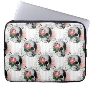 Design der rosafarbenen Blumenschäume 2 Laptopschutzhülle