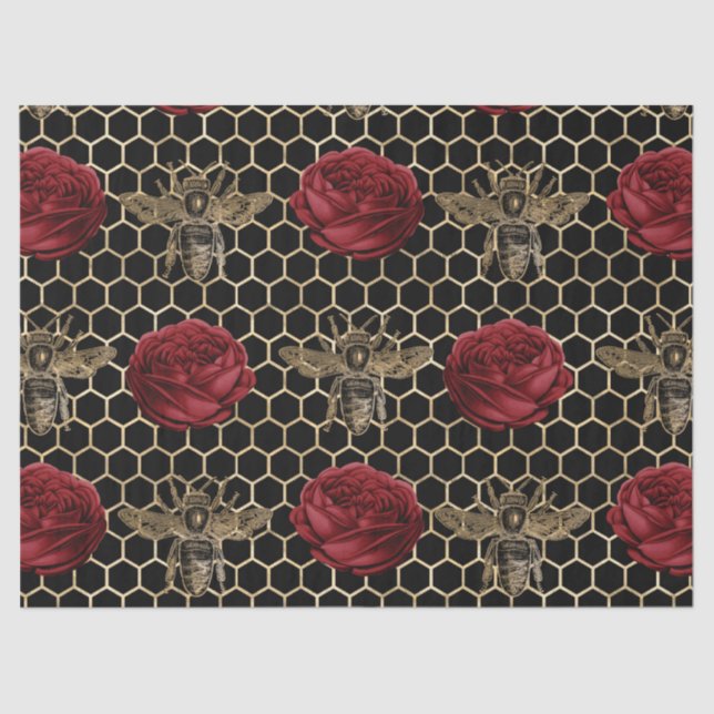 Design der rote Rose Bee Series 28 Seidenpapier (Vorderseite)