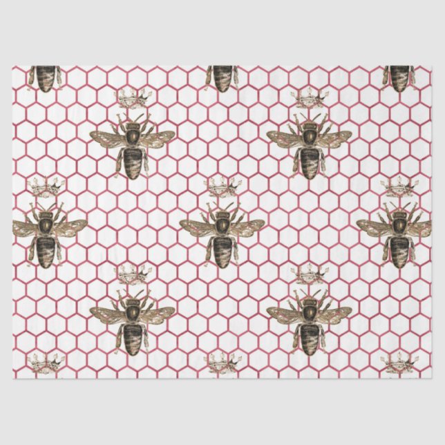 Design der rote Rose Bee Series 34 Seidenpapier (Vorderseite)