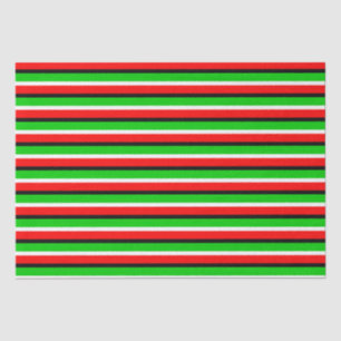 Design der roten grünen Streifen Seidenpapier