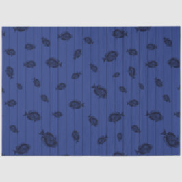 Design der roten und marinen Nautikserie 13 Seidenpapier
