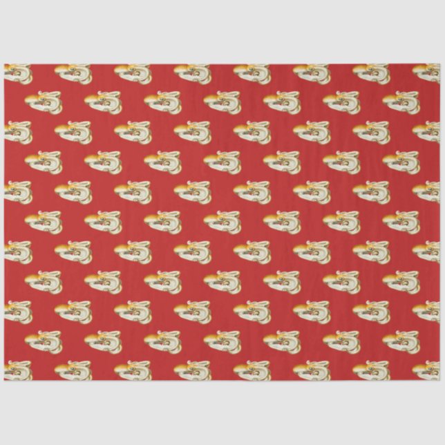 Design der roten und marinen Nautikserien 9 Seidenpapier (Vorderseite)