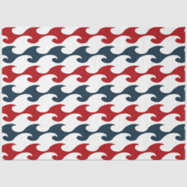 Design der roten und marinen nautischen Serie 14 Seidenpapier