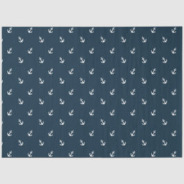 Design der roten und marinen nautischen Serie 15 Seidenpapier