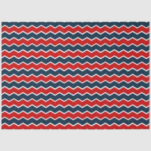 Design der roten und marinen nautischen Serie 2 Seidenpapier