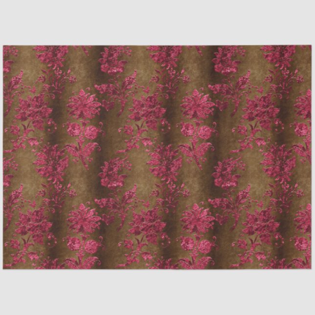 Design der Samtreihe Burgund 6 Seidenpapier (Vorderseite)