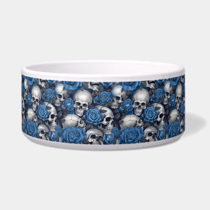 Design der Schädel- und Rose-Serie 12 Napf
