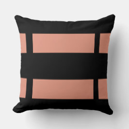 Design der schlichten rosa Streifen Kissen