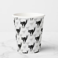 Design der Schwarzen Katze-Schatten-Silhouette