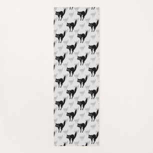 Design der Schwarzen Katze-Schatten-Silhouette Yogamatte