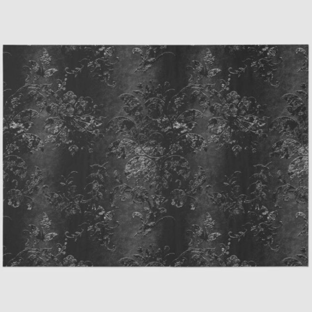 Design der schwarzen Velours-Serie 3 Seidenpapier (Vorderseite)