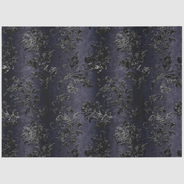 Design der schwarzen Velours-Serie 8 Seidenpapier (Vorderseite)