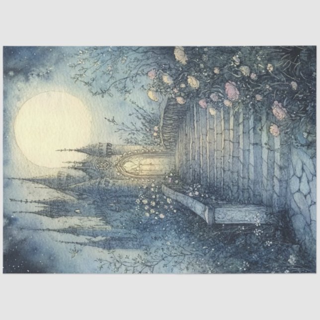 Design der Serie "Fairy Moon" #10 Seidenpapier (Vorderseite)