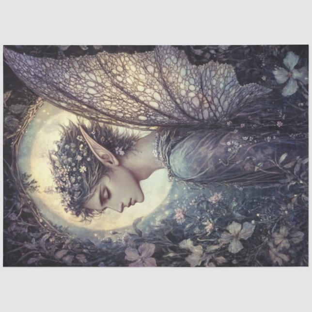 Design der Serie "Fairy Moon" #13 Seidenpapier (Vorderseite)