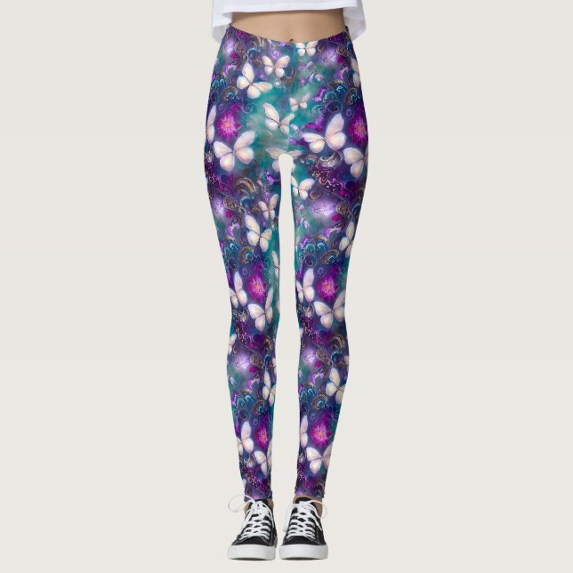 Design der Serie "Mystic Butterfly" 1 Leggings (Vorderseite)
