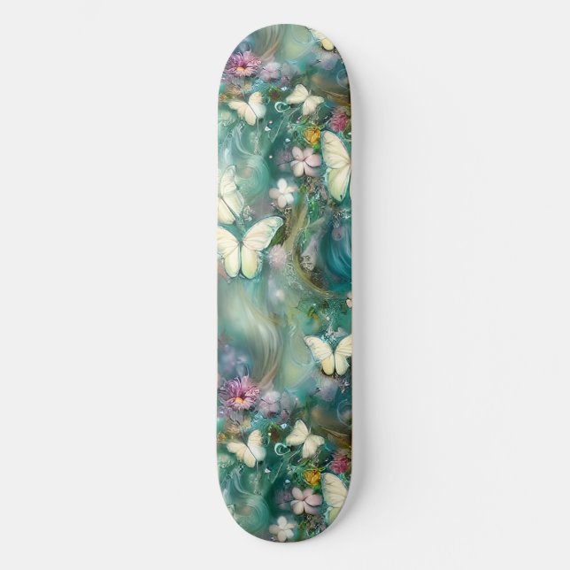 Design der Serie "Mystic Butterfly" 3 Skateboard (Vorderseite)