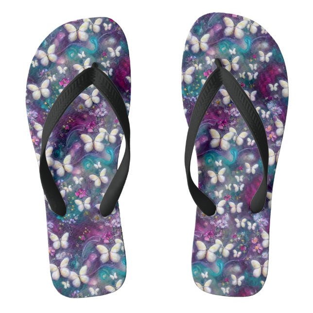 Design der Serie "Mystic Butterfly" 5 Flip Flops (Fußbett)