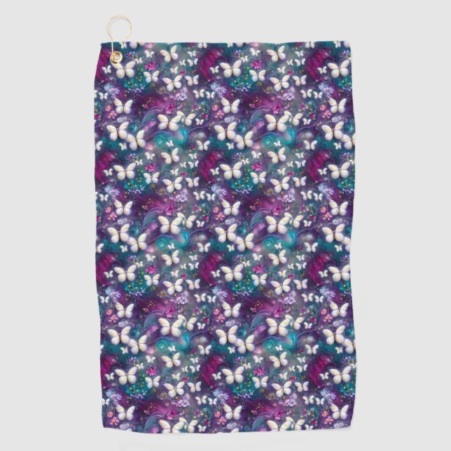 Design der Serie "Mystic Butterfly" 5 Golfhandtuch (Vorderseite)