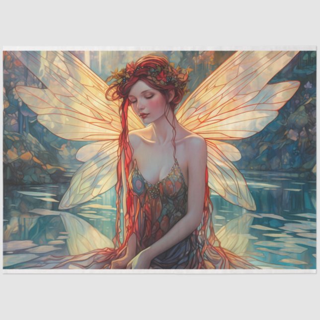 Design der Serie "Mystical Fairy 7" Seidenpapier (Vorderseite)