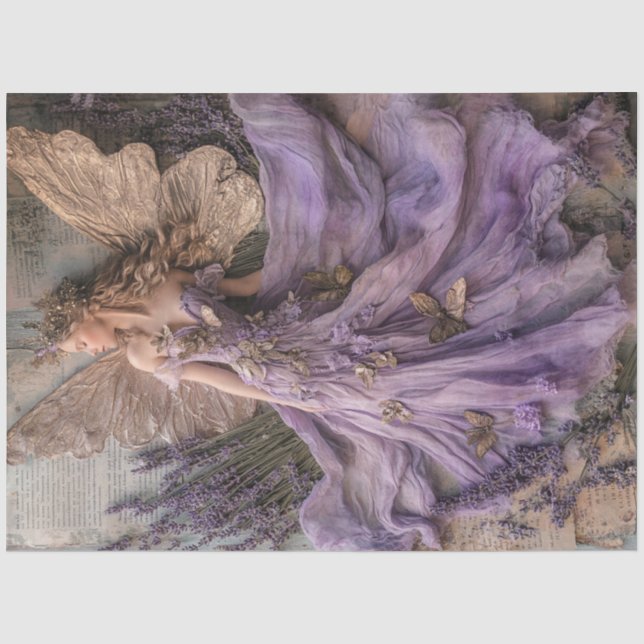 Design der Serie "Mystical Lavendel" #1 Seidenpapier (Vorderseite)