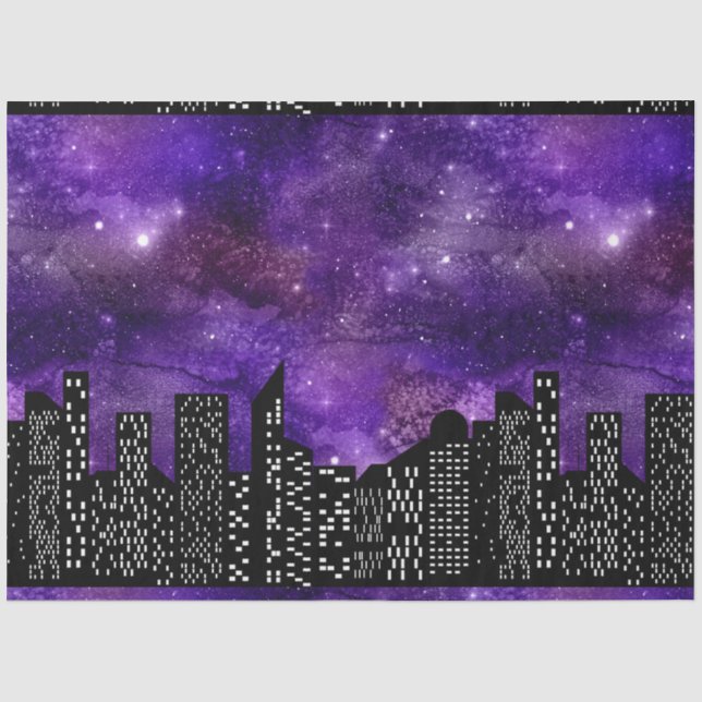 Design der Serie Starry Skyline 10 Seidenpapier (Vorderseite)
