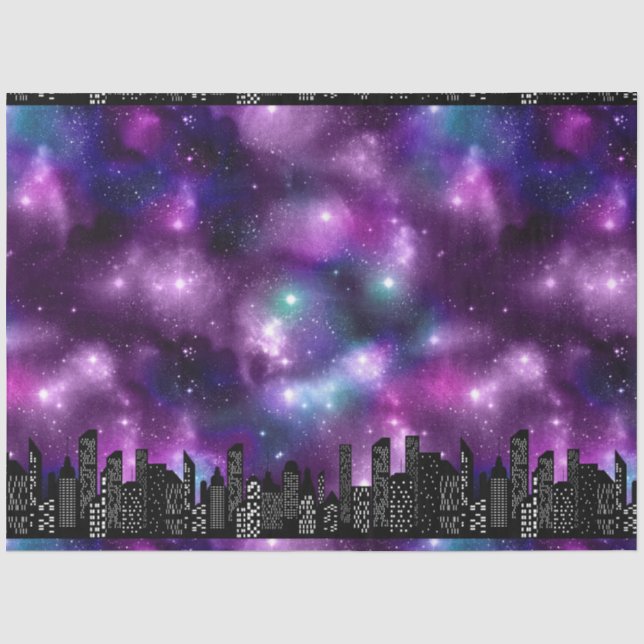 Design der Serie Starry Skyline 12 Seidenpapier (Vorderseite)