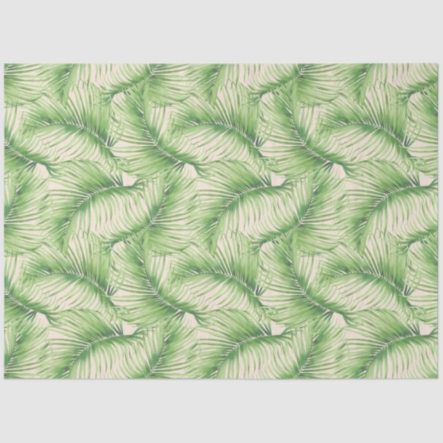 Design der Serie Tropical Animal Print and Greener Seidenpapier (Vorderseite)