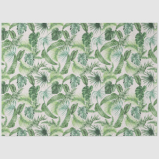 Design der Serie Tropical Animal Print & Greenery Seidenpapier