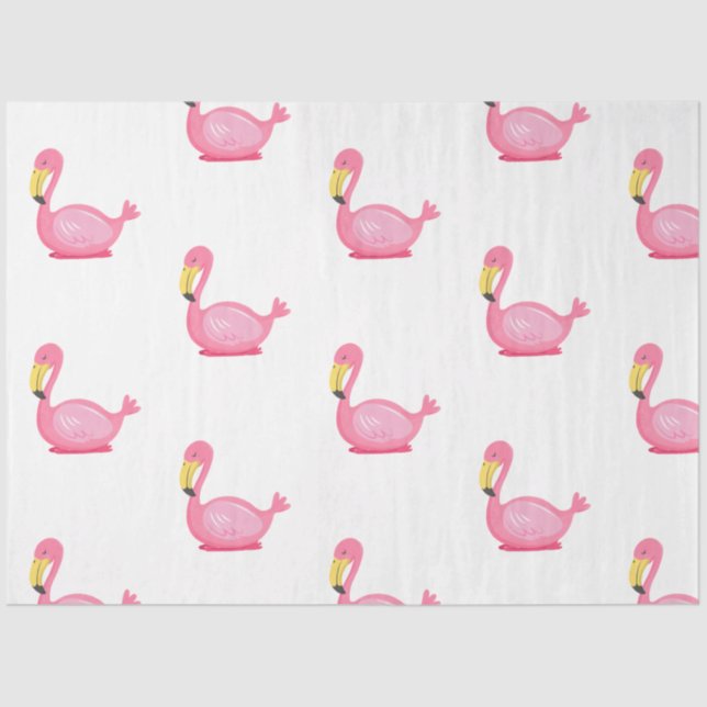 Design der Serie Tropical Flamingo 5 Seidenpapier (Vorderseite)