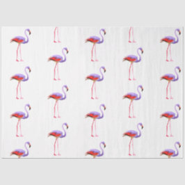 Design der Serie Watercolor Flamingo 7 Seidenpapier