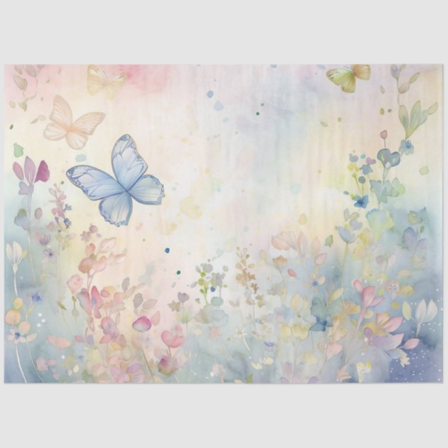 Design der Serie "Whimsical Butterfly" 1 Seidenpapier (Vorderseite)