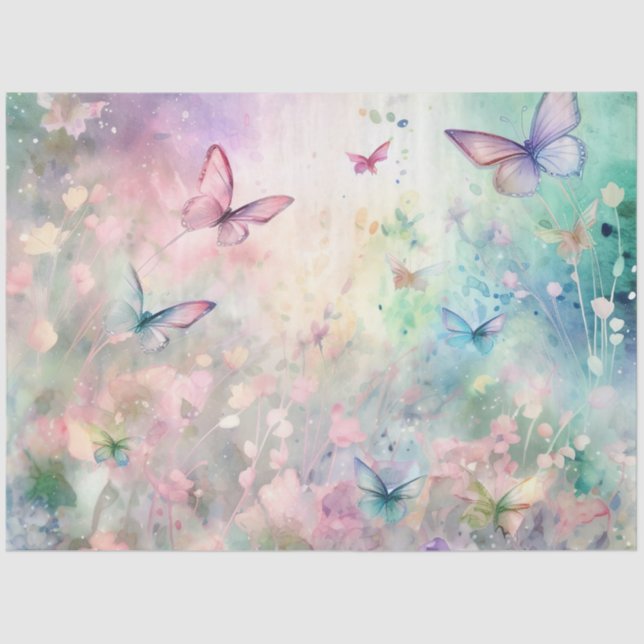 Design der Serie "Whimsical Butterfly" 4 Seidenpapier (Vorderseite)