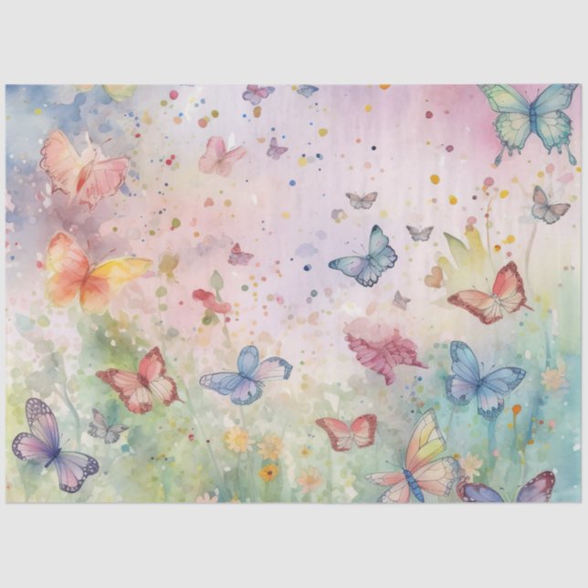 Design der Serie "Whimsisical Butterfly" 7 Seidenpapier (Vorderseite)