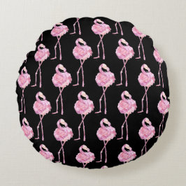 Design der Serie "Zender Flamingo" 3 Rundkissen Rundes Kissen