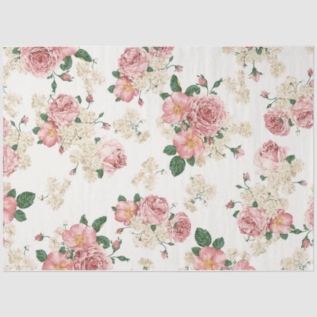 Design der Shabby Chic Collage Series 2 Seidenpapier (Vorderseite)